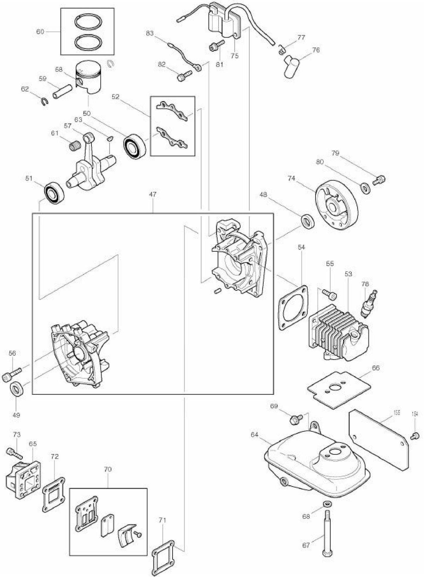 RBL500 Gas Blower Assembly Part 2 By Makita