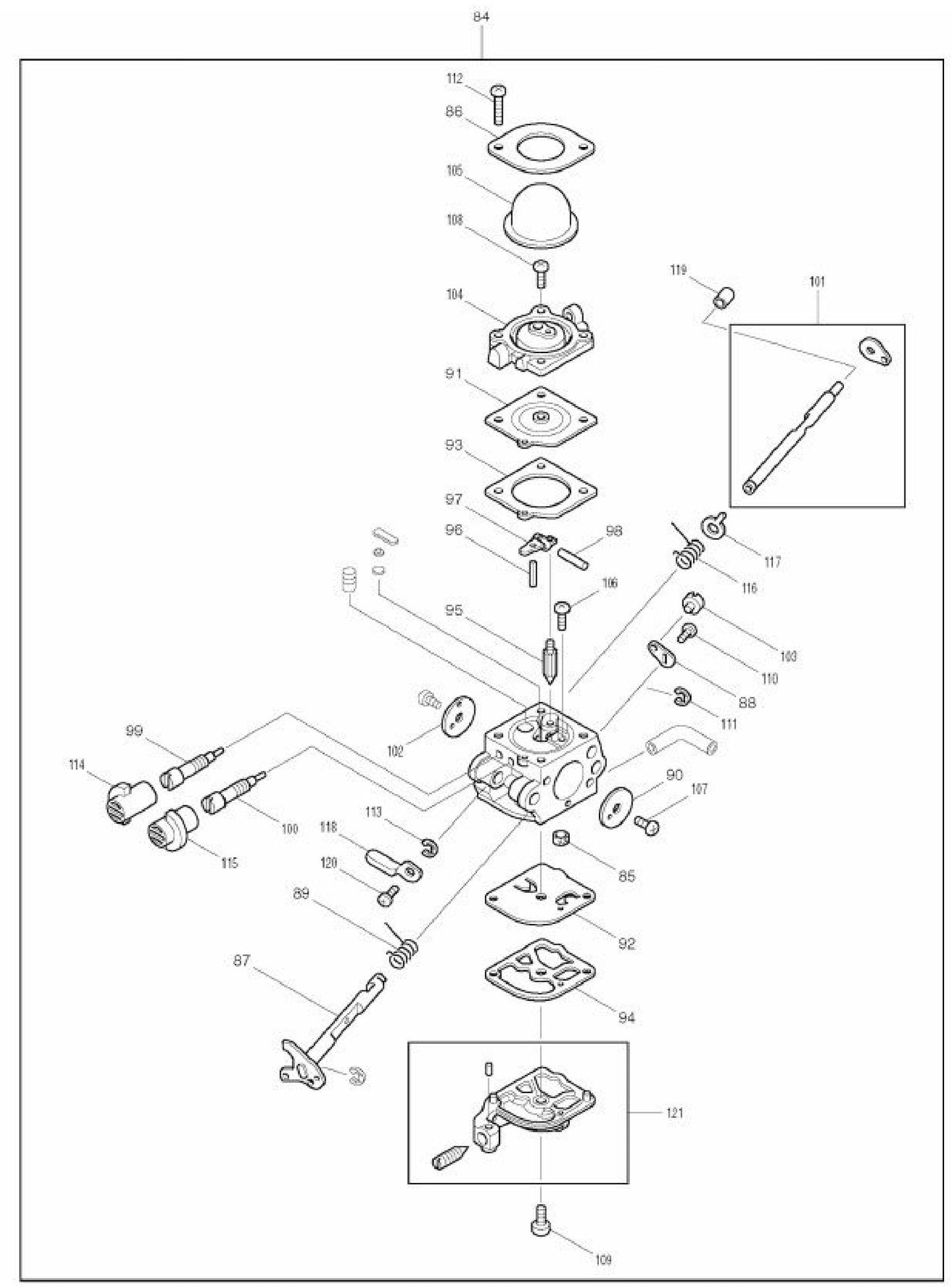RBL500 Gas Blower Assembly Part 3 By Makita