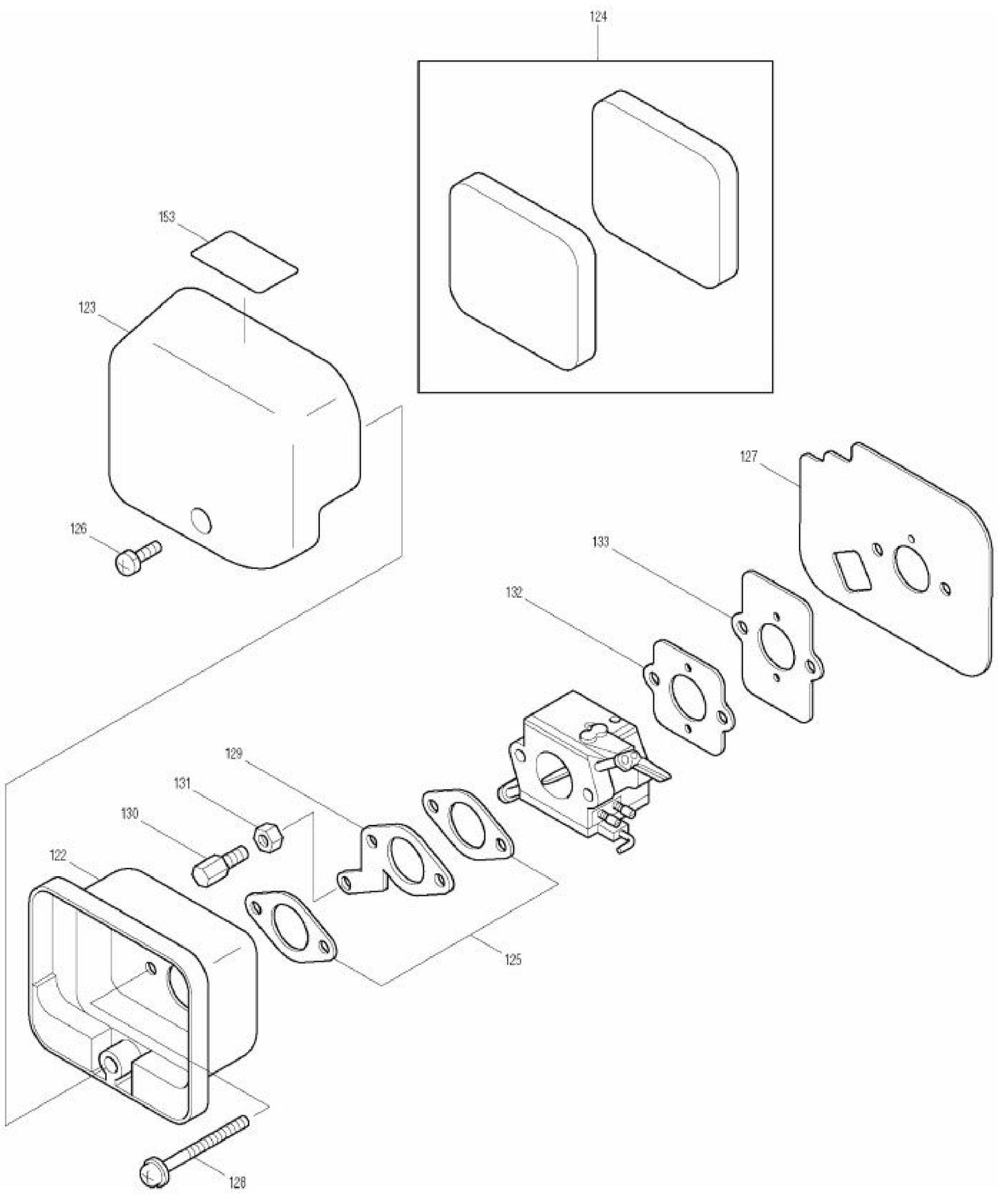 RBL500 Gas Blower Assembly Part 4 By Makita