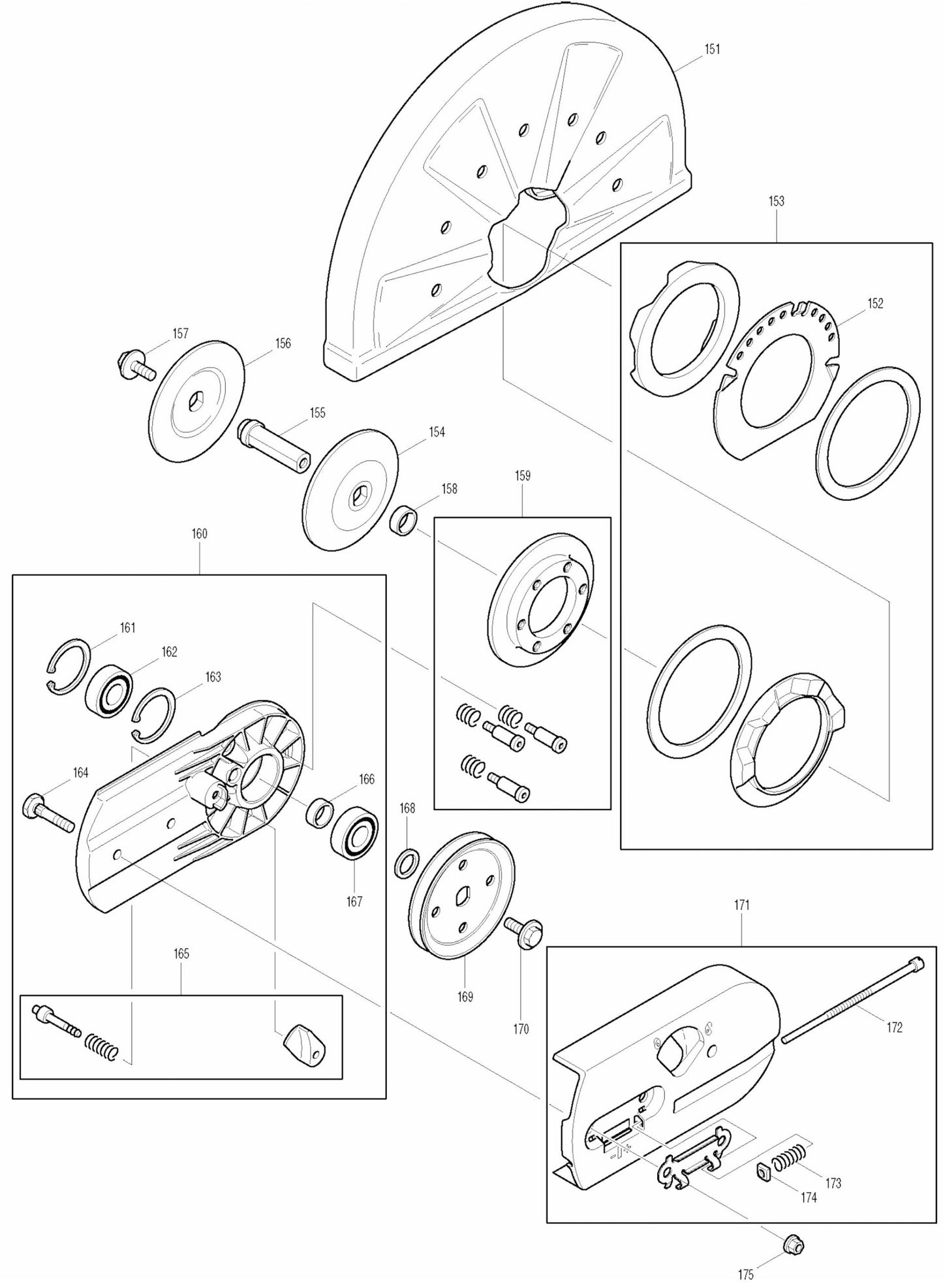 DPC6200 Cutter Assembly parts 6 By Makita