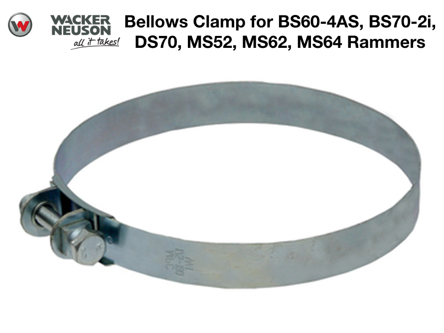 Bellows Clamp for Wacker Neuson BS60-4AS BS70-2i DS70 MS52 MS62 MS64 Rammer 0165078 5000165078