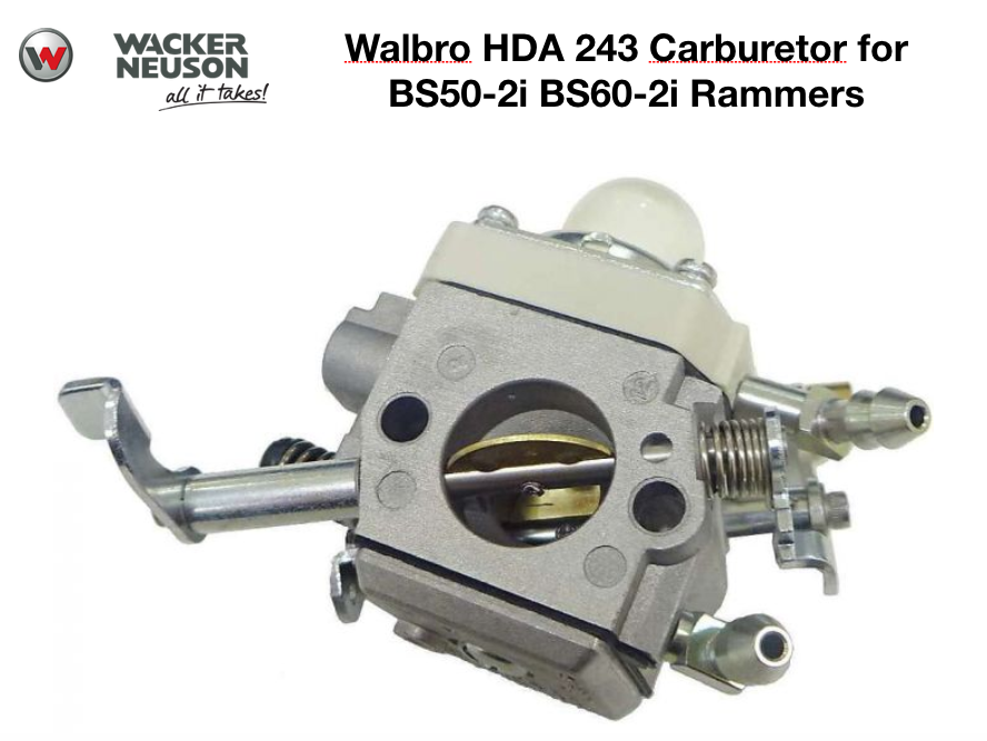 Wacker OEM Walbro HDA 243 Carburetor for BS50-2i BS60-2i BS60-4 0165602 5000165602