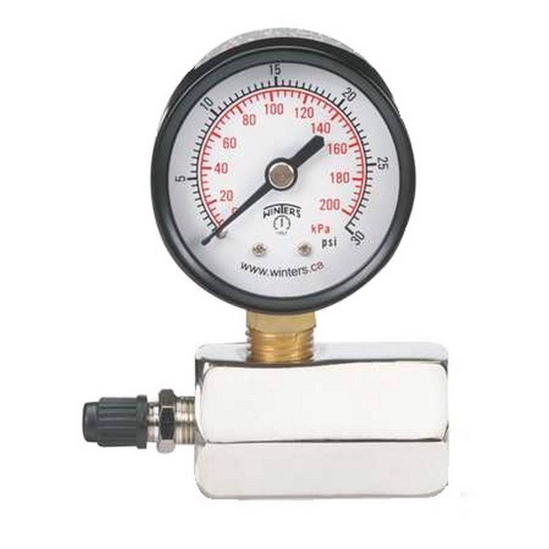 019698 0-30 psi Gauge 2" Face 0.5 psi Increments By Cherne