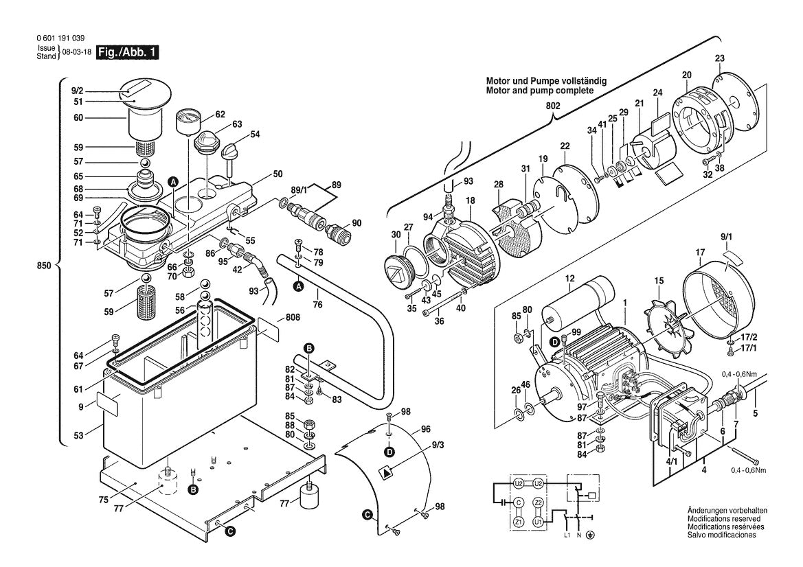 601191039 Bosch Saw Parts Diagram