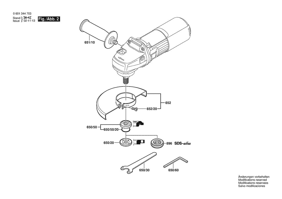 601344739 Bosch Grinder Parts Diagram