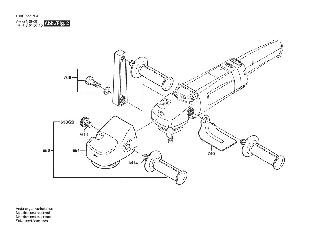 601366740 Bosch Polisher Parts Diagram
