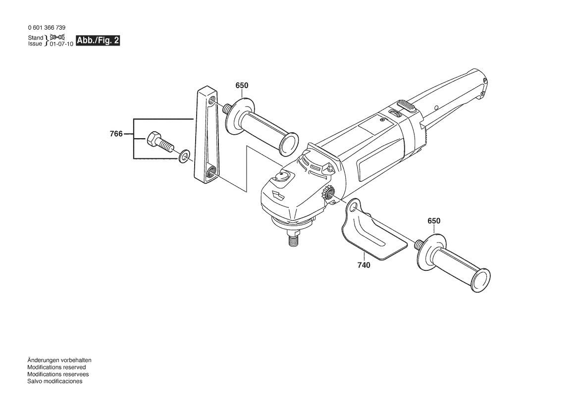 601366739 Bosch Polisher Parts Diagram
