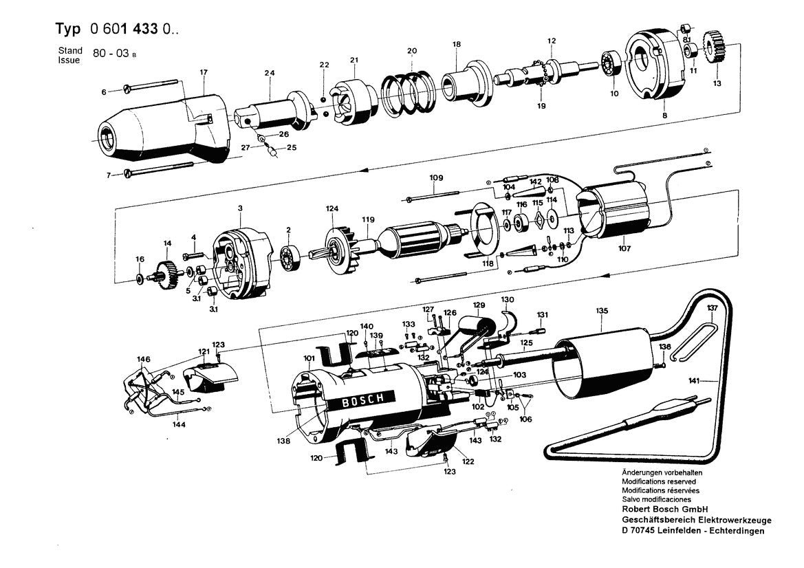 0601433060 Bosch Impact Wrench Bosch Impact Wrench Parts Diagram