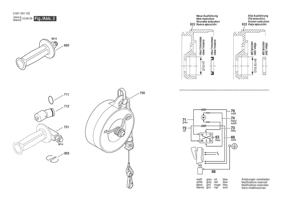 601434160 Bosch Impact Wrench Parts Diagram