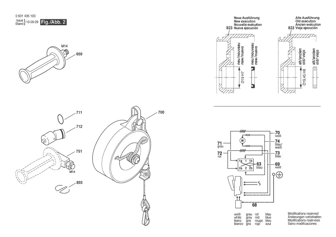 601435134 Bosch Impact Wrench Parts Diagram