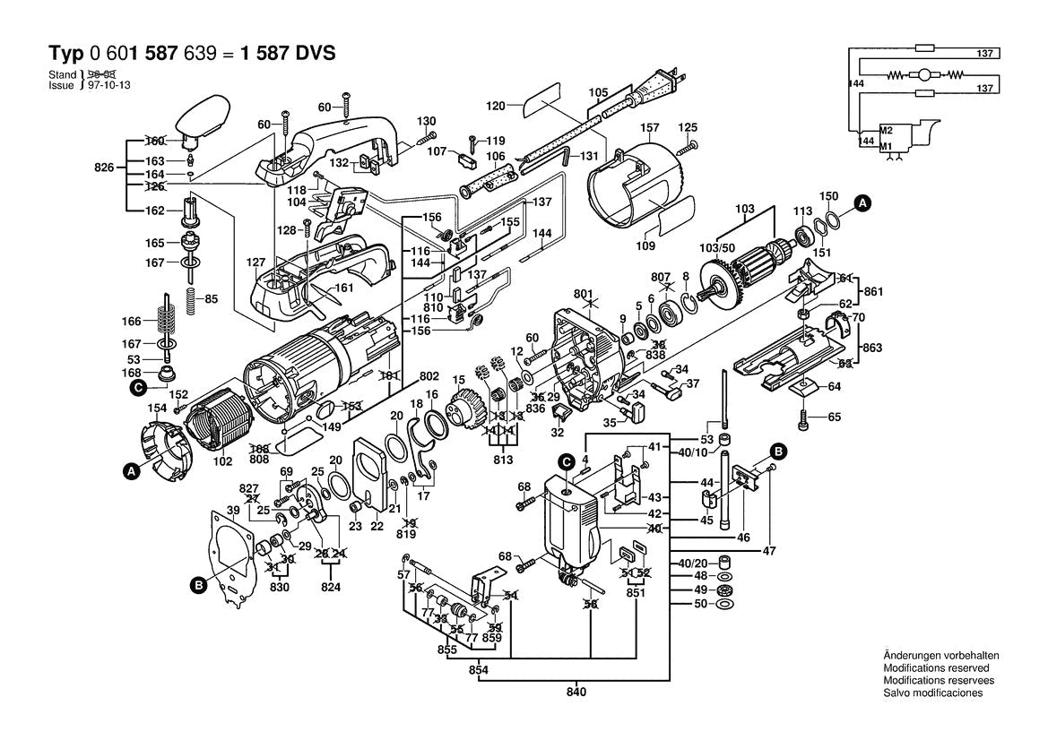 601587639 Bosch Jig Saw Parts Diagram