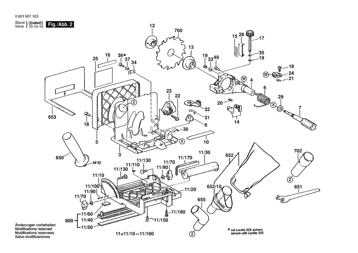 601607139 Bosch Router Parts Diagram