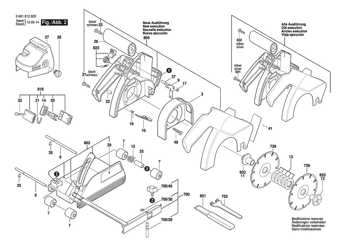 601612634 Bosch Saw Parts Diagram
