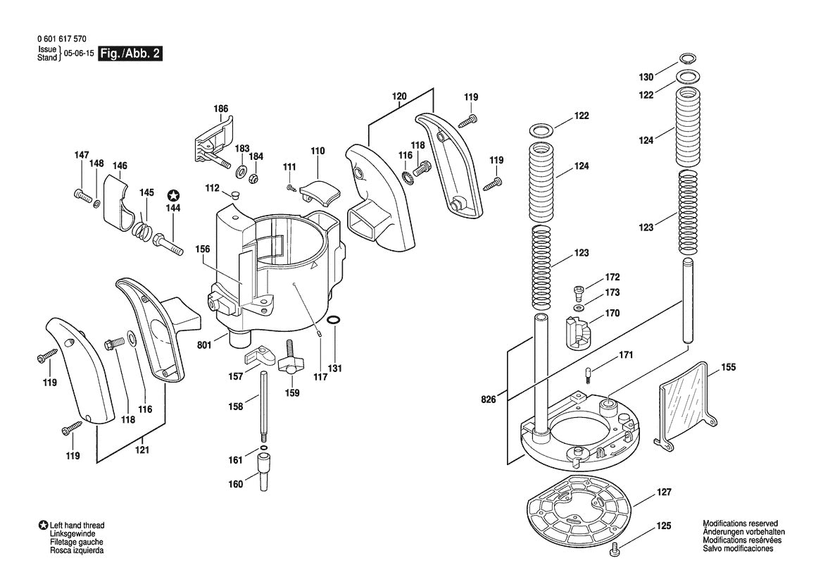601617570 Bosch Router Parts Diagram