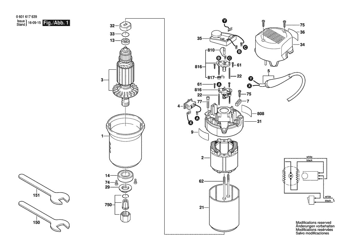 601617639 Bosch Router Parts Diagram