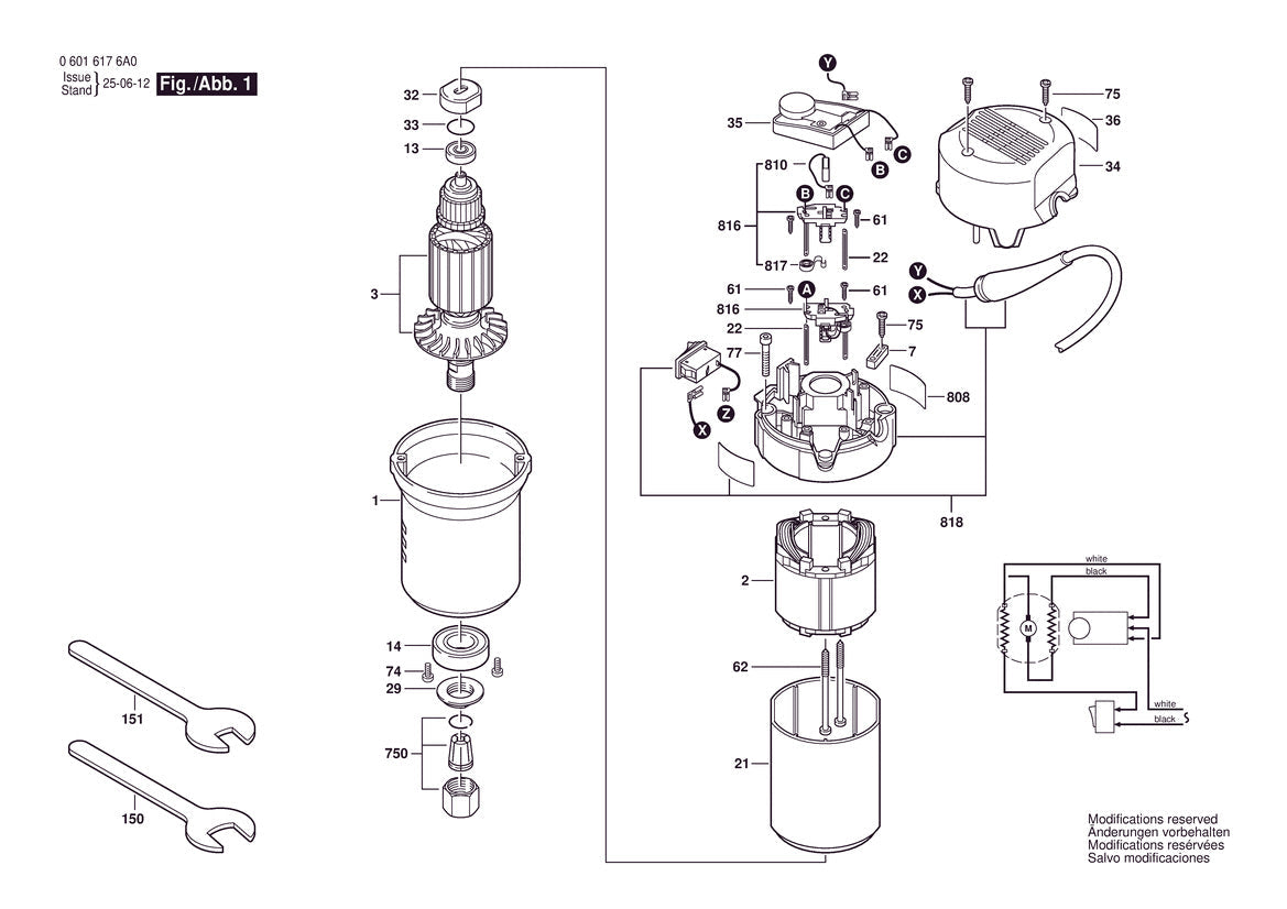 06016176A0 Bosch Router Parts Diagram