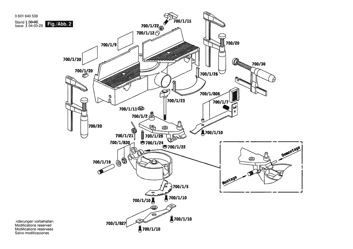 601640539 Bosch Saw Parts Diagram