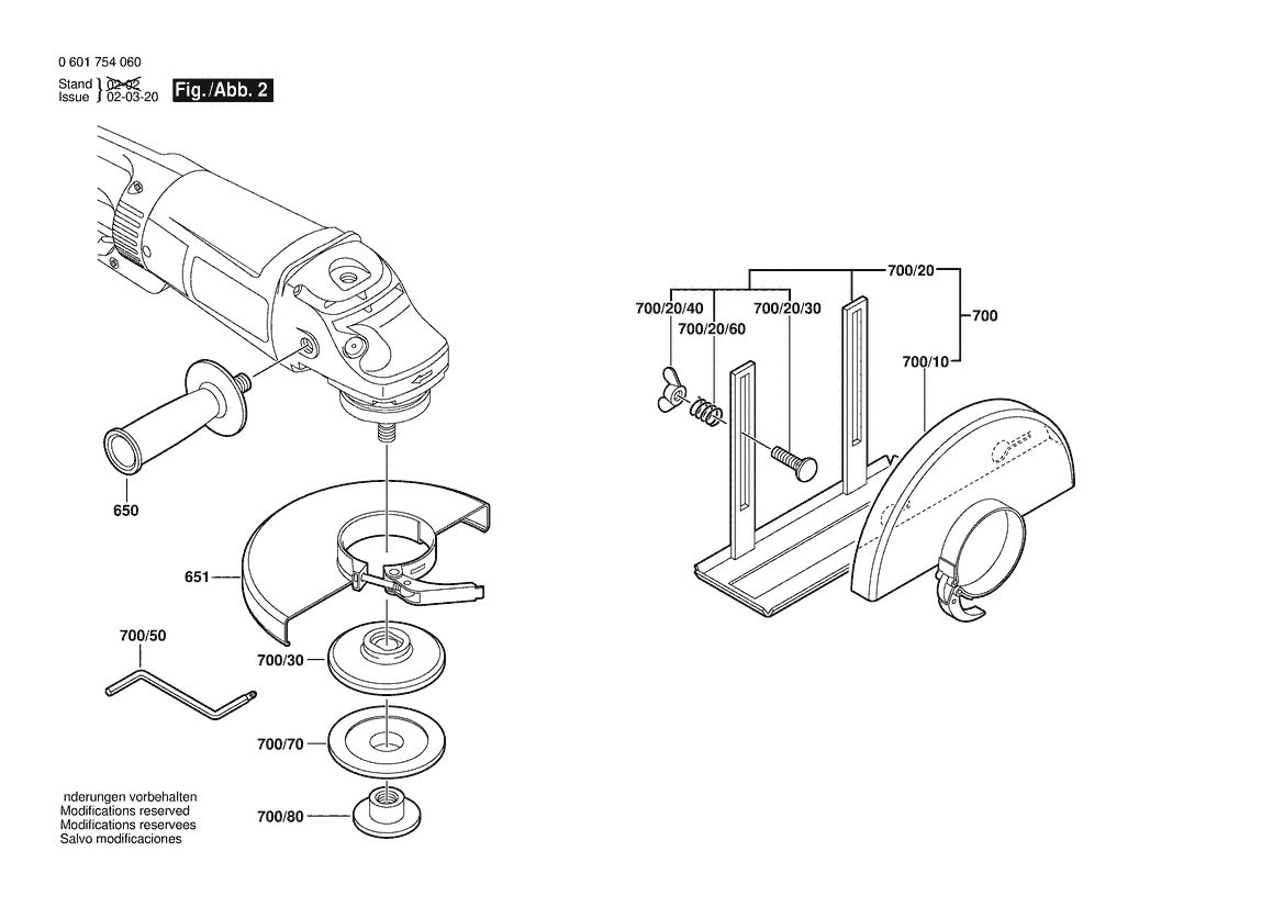 601754060 Bosch Grinder Parts Diagram