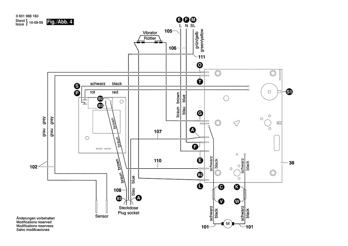 3931A-PB (0601988160) Bosch 13GL Wet/Dry Bosch Vacuum Cleaner Parts