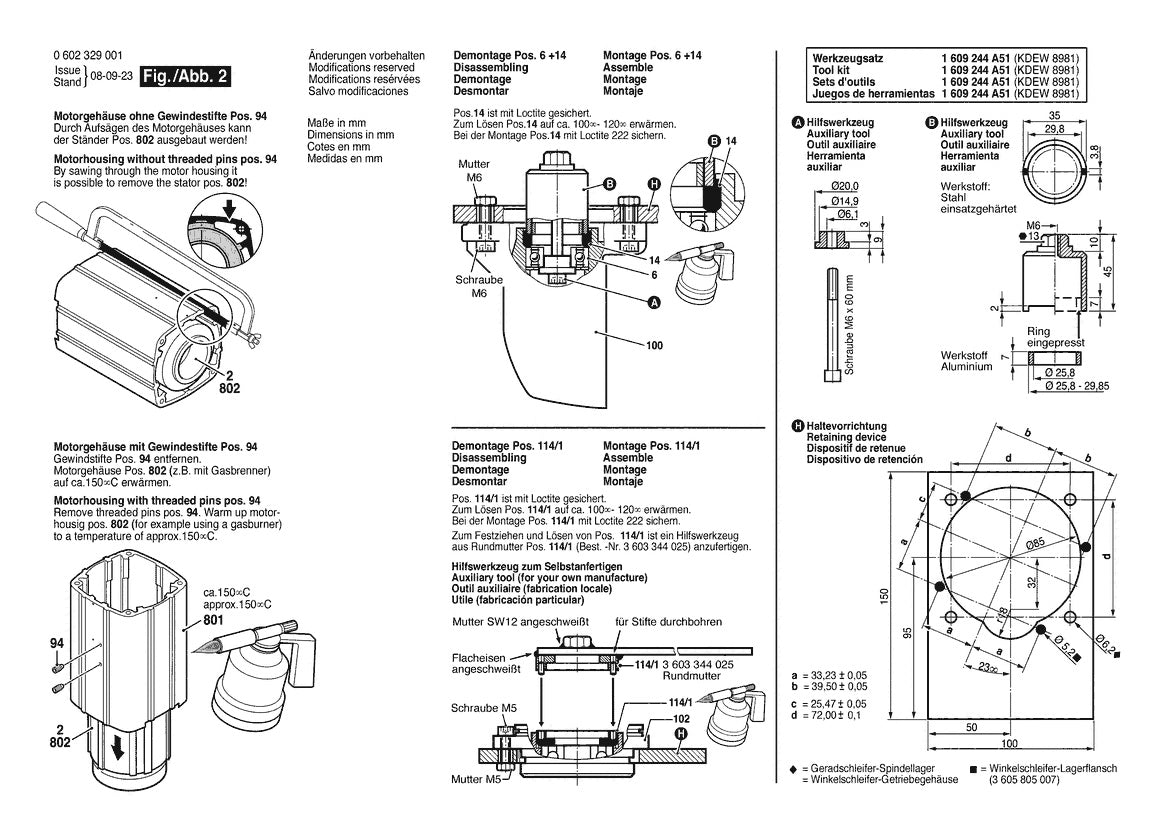 0602329001 Bosch Flat Head Angle Sander Bosch Sander Parts Diagram