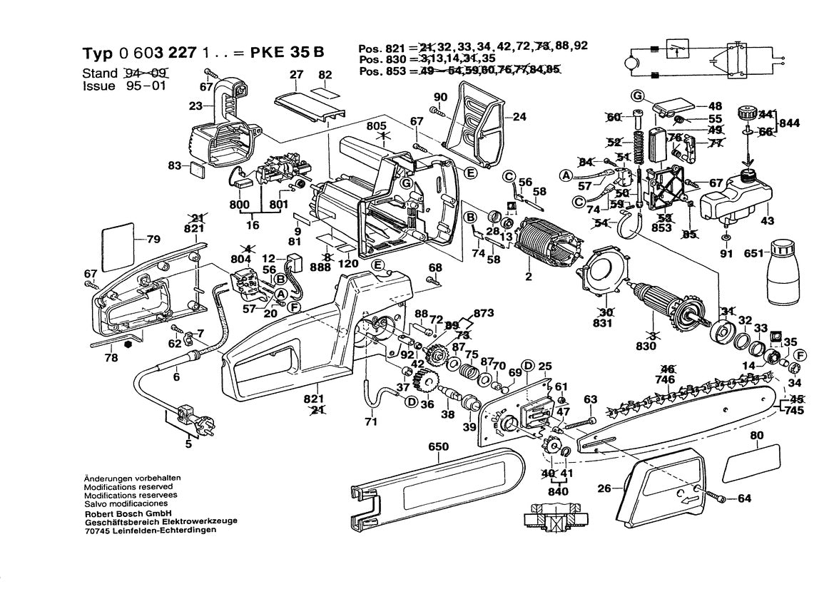 603227139 Bosch Saw Parts Diagram