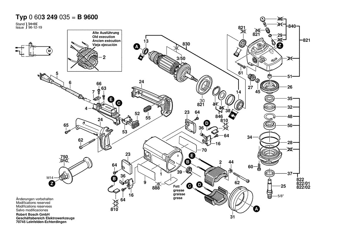 603249035 Bosch Grinder Parts Diagram