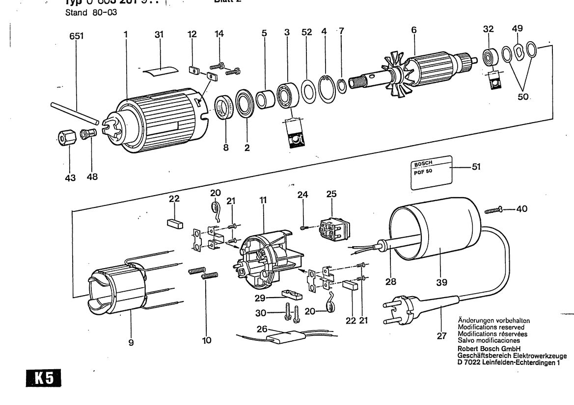 603261934 Bosch Router Parts Diagram