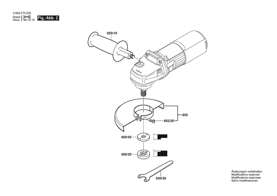 603273235 Bosch Grinder Parts Diagram