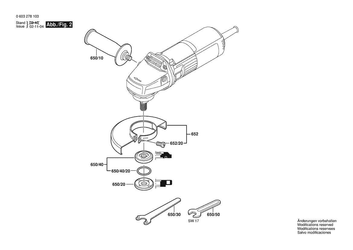 603278139 Bosch Grinder Parts Diagram