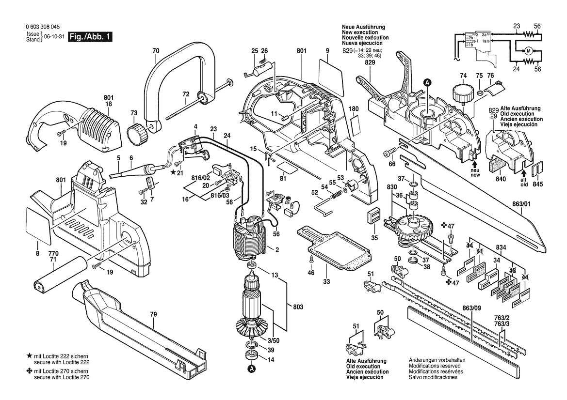 603308045 Bosch Saw Parts Diagram