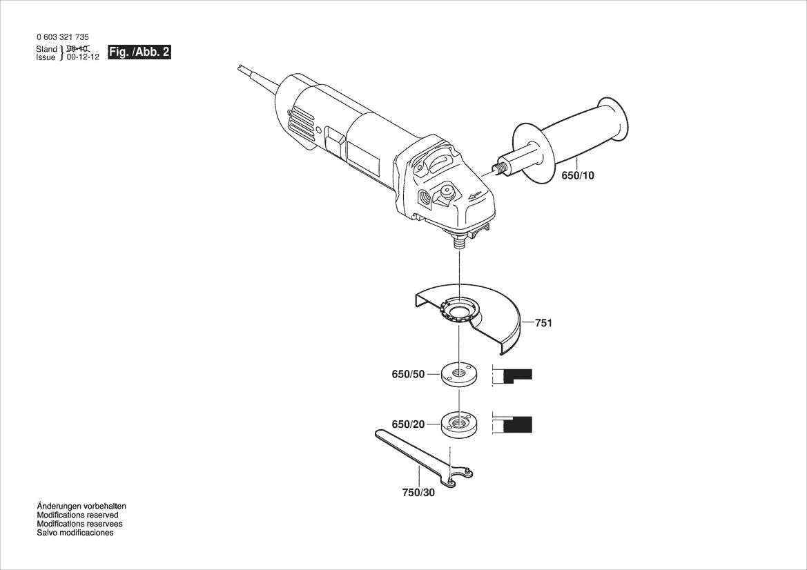 603321735 Bosch Grinder Parts Diagram