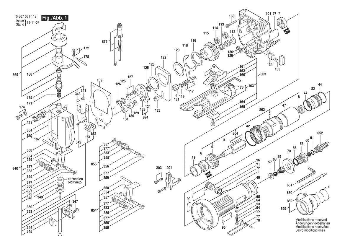 607561118 Bosch Jig Saw Parts Diagram