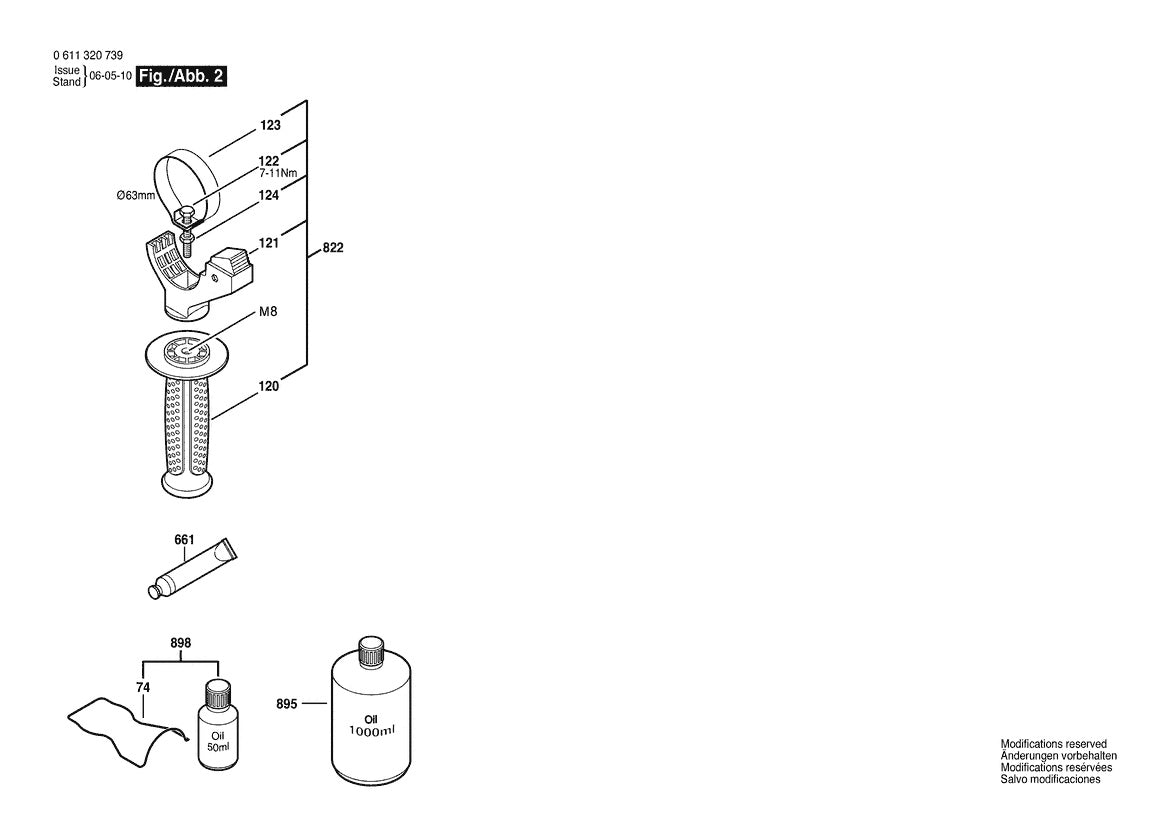 611320739 Bosch Demolition Hammer Parts Diagram