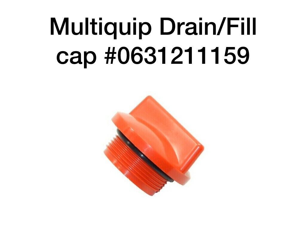 Drain/Fill Cap for Multiquip QP3TE QP3TH QP4TH QP4TE Trash Pumps 631211159
