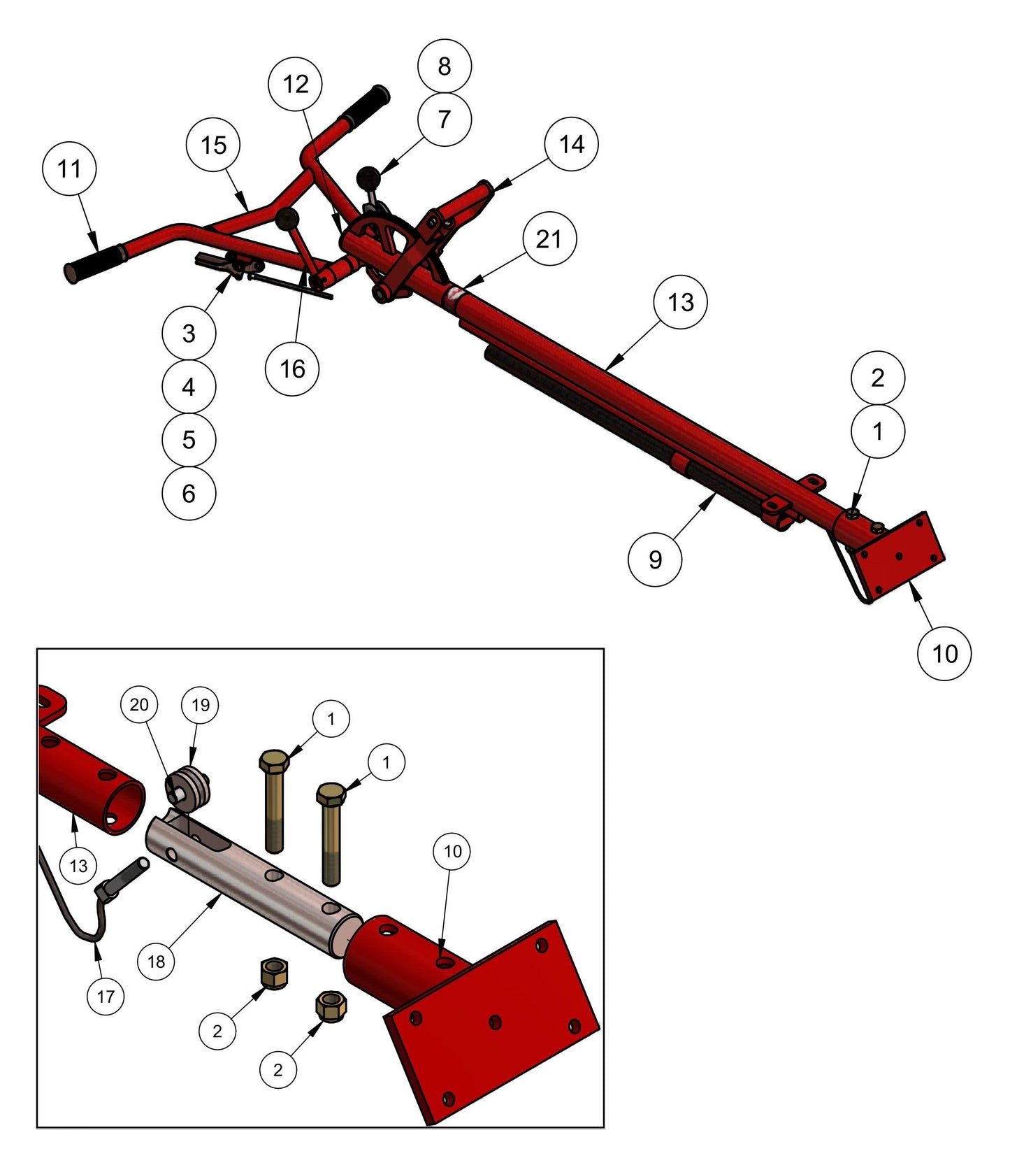 PRO430E / PRO436 / PRO436E / PRO436TC / PRO446 / PRO446TC Rapid Pitch Assembly Parts By Allen Engineering