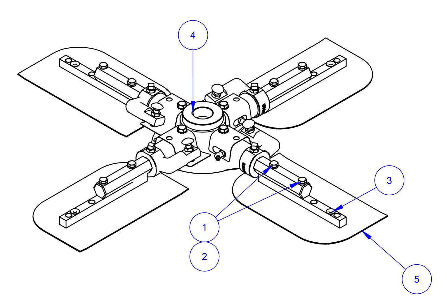 PRO430E / PRO436 / PRO436E / PRO436TC / PRO446 / PRO446TC Spider Assembly, 430 Edging Parts