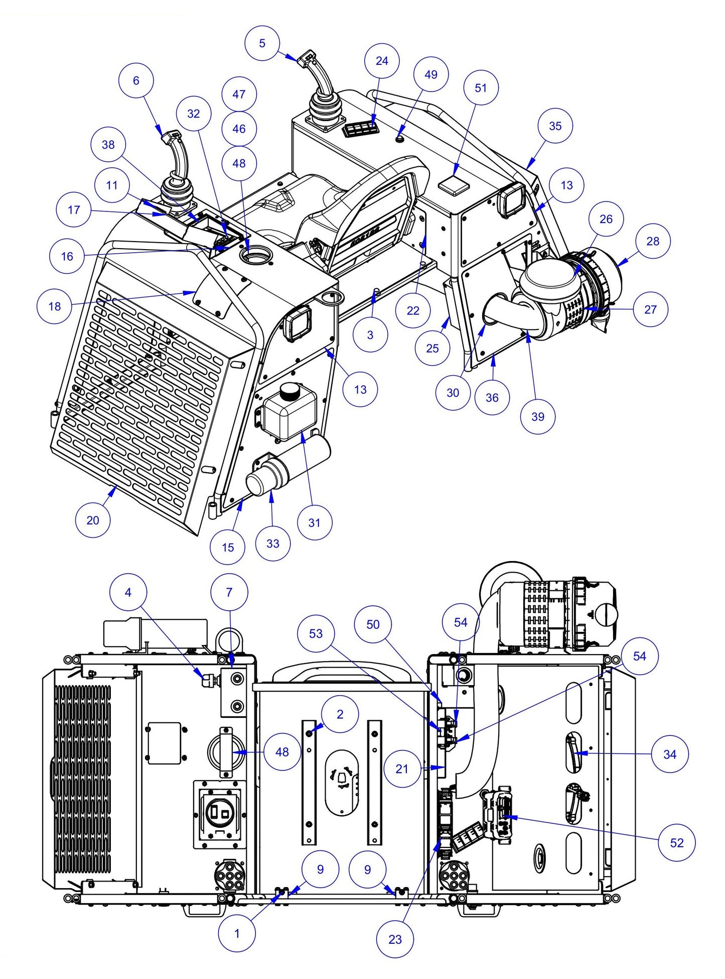 HDX760 Seat Frame Assembly-2 Parts