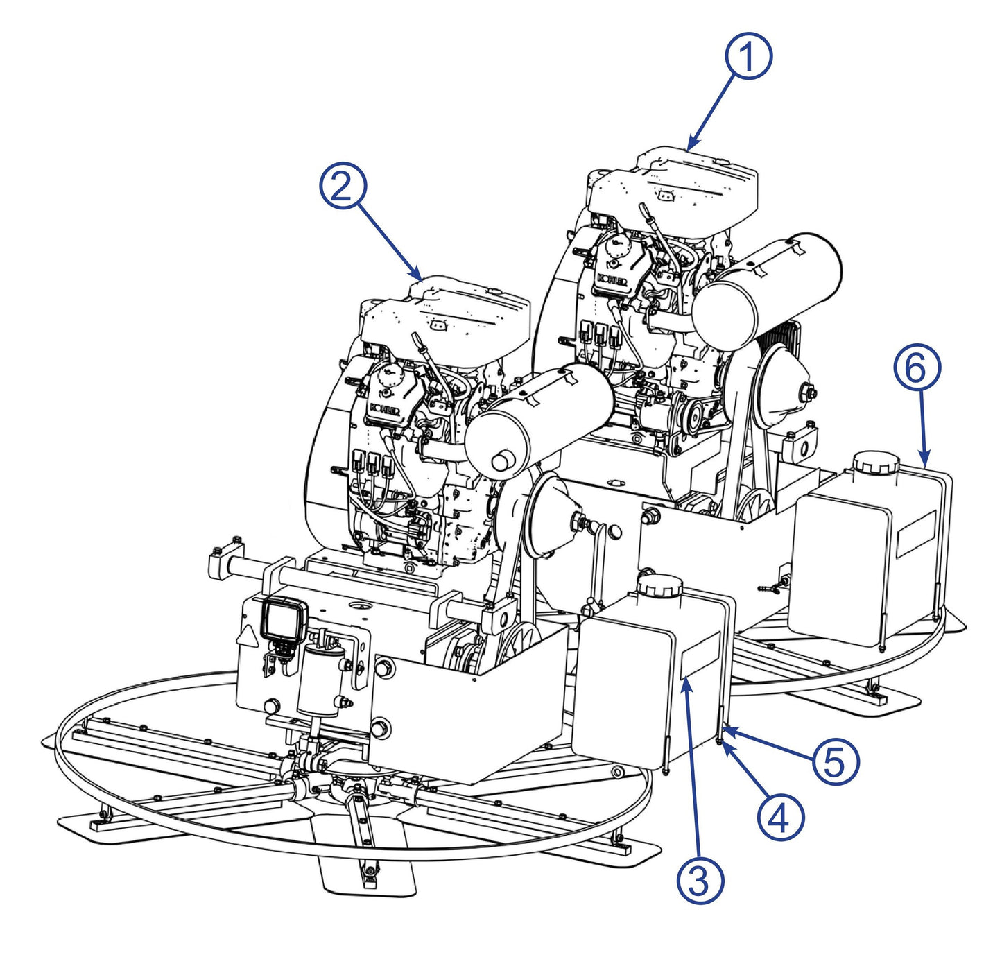 HP205 Fuel System Assembly Parts