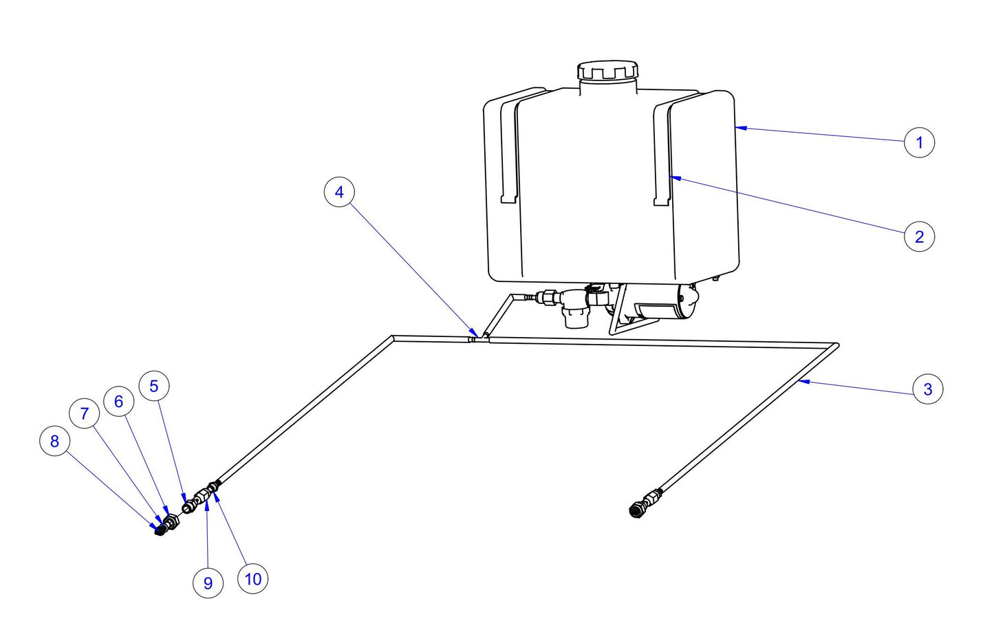 HP205 Spray System Assembly-2 Parts