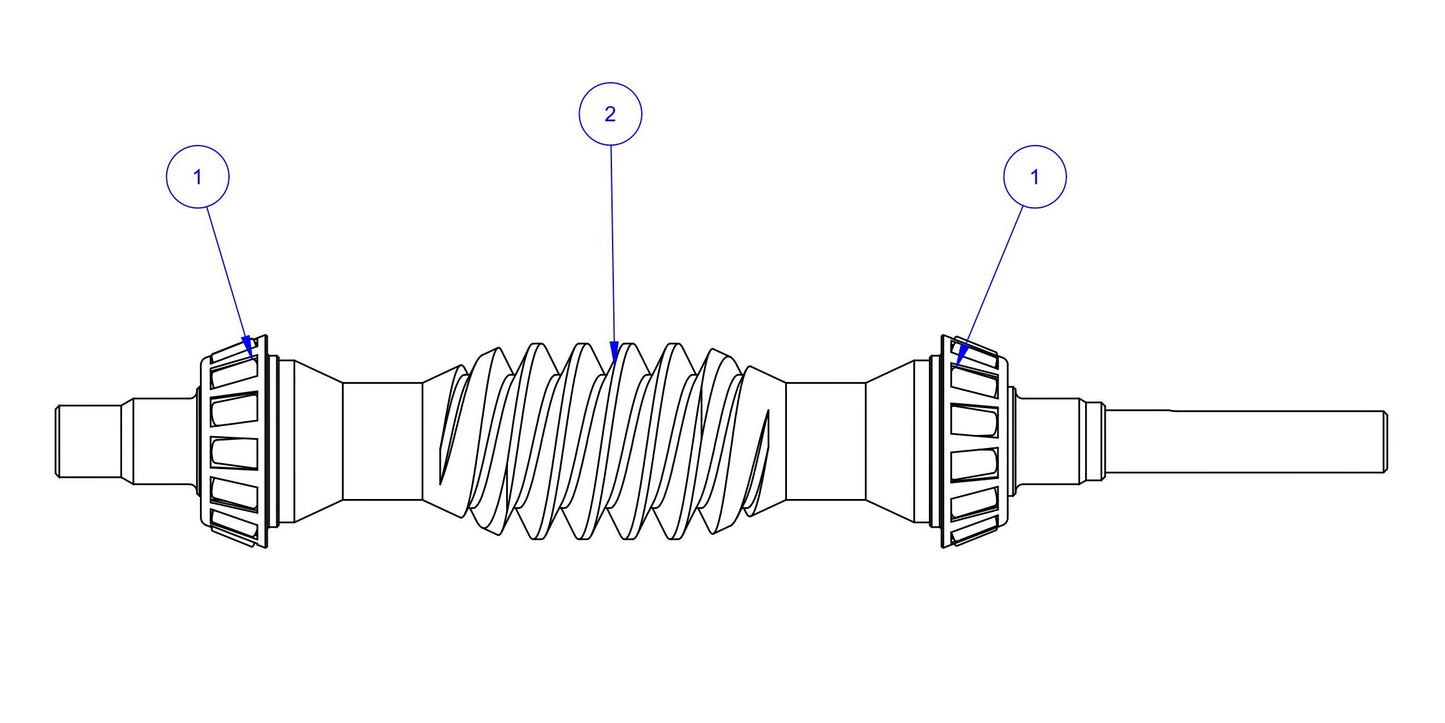 HP205 Gearbox Shaft Assembly Parts