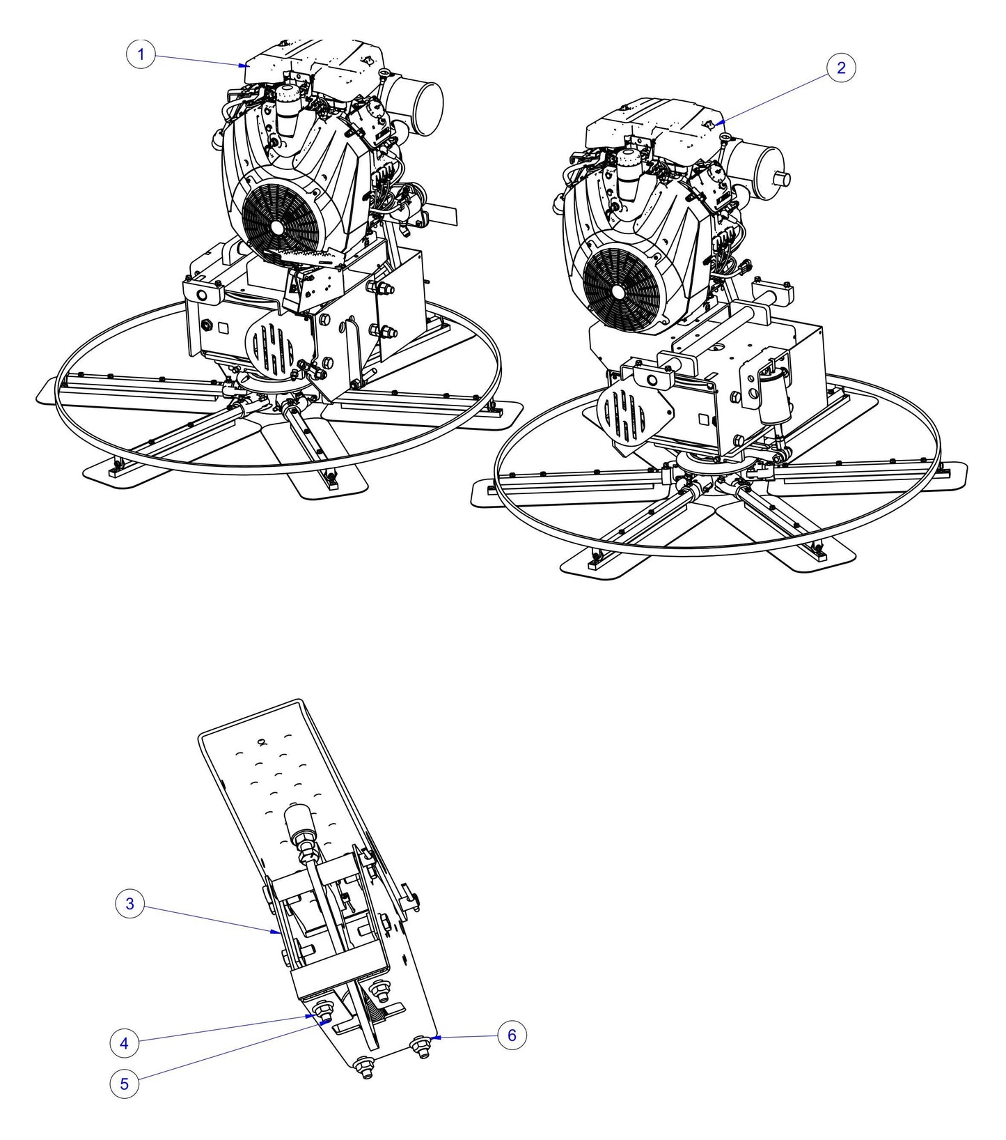 HP205 Throttle Assembly Parts