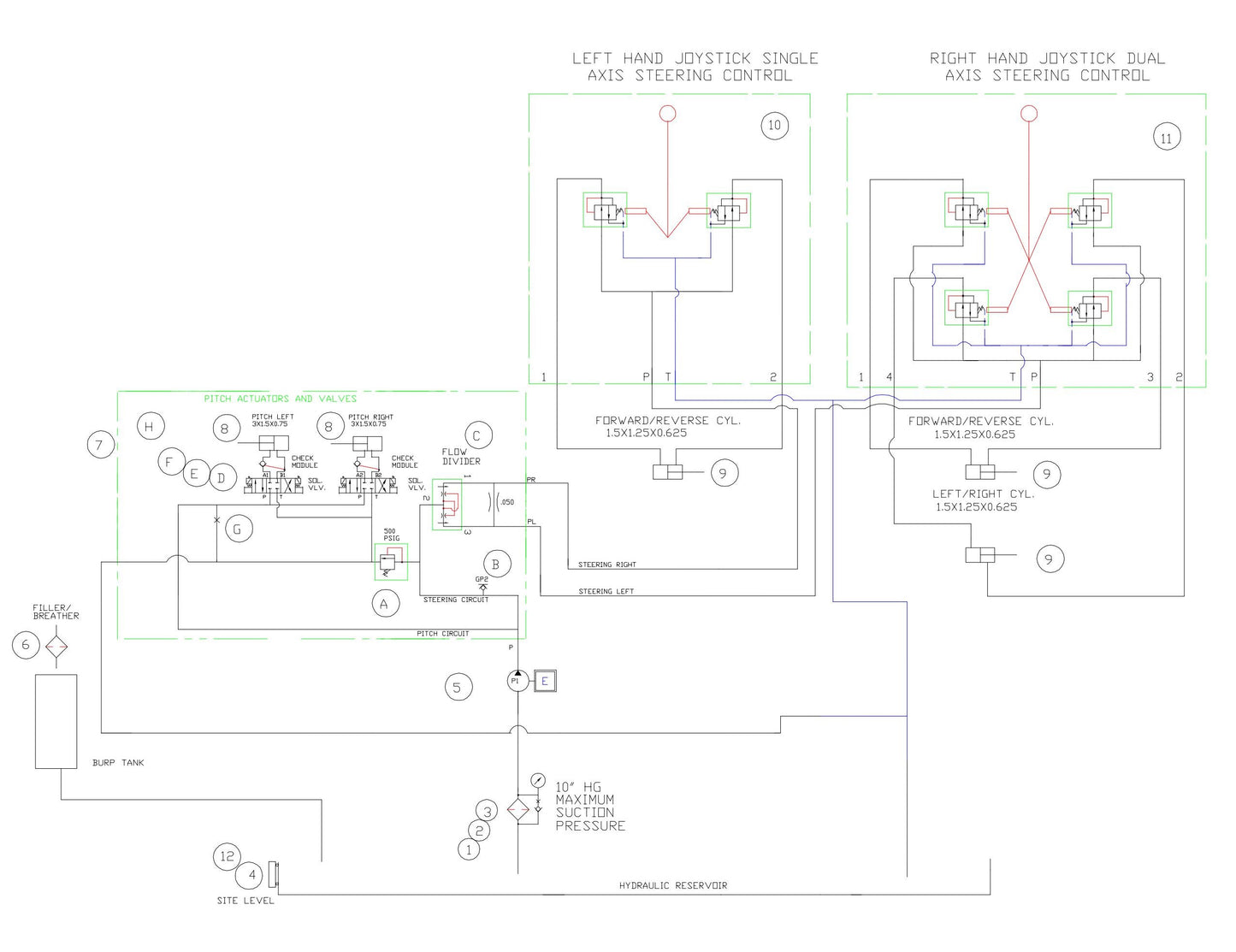 HP205 Hydraulics Assembly Parts