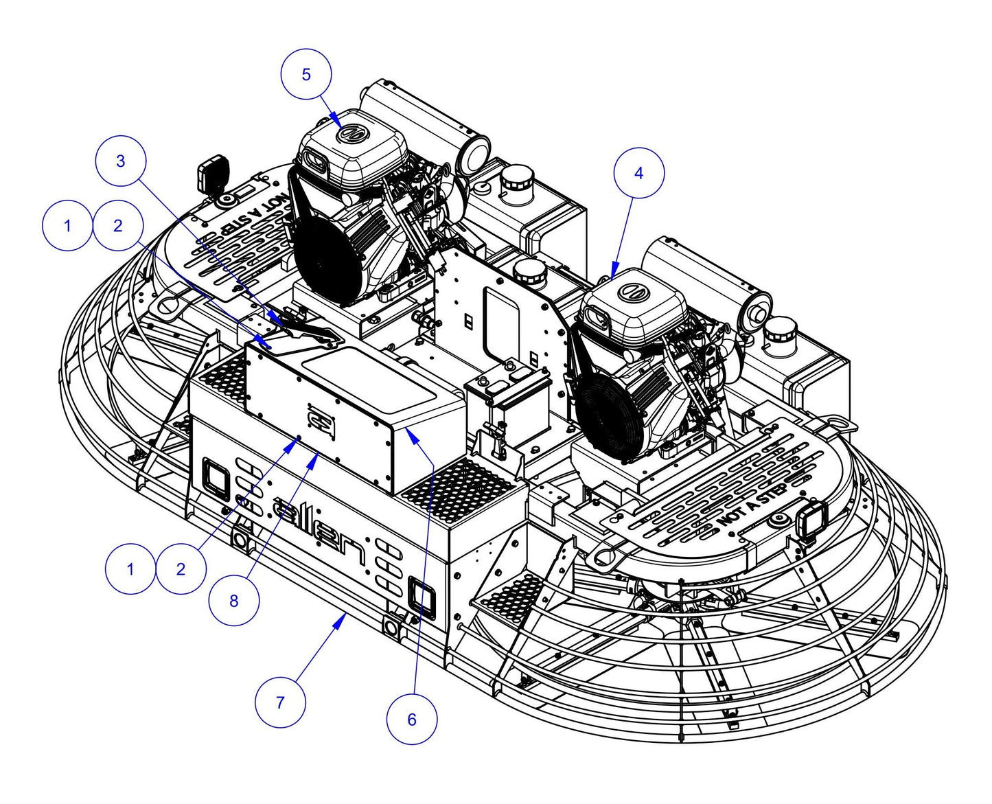 HP205 Mainframe-Vanguard Assembly Parts