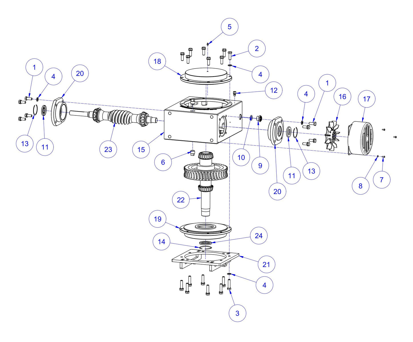HP205 (Pre-2025) LH Gearbox Assembly Parts by Allen Engineering