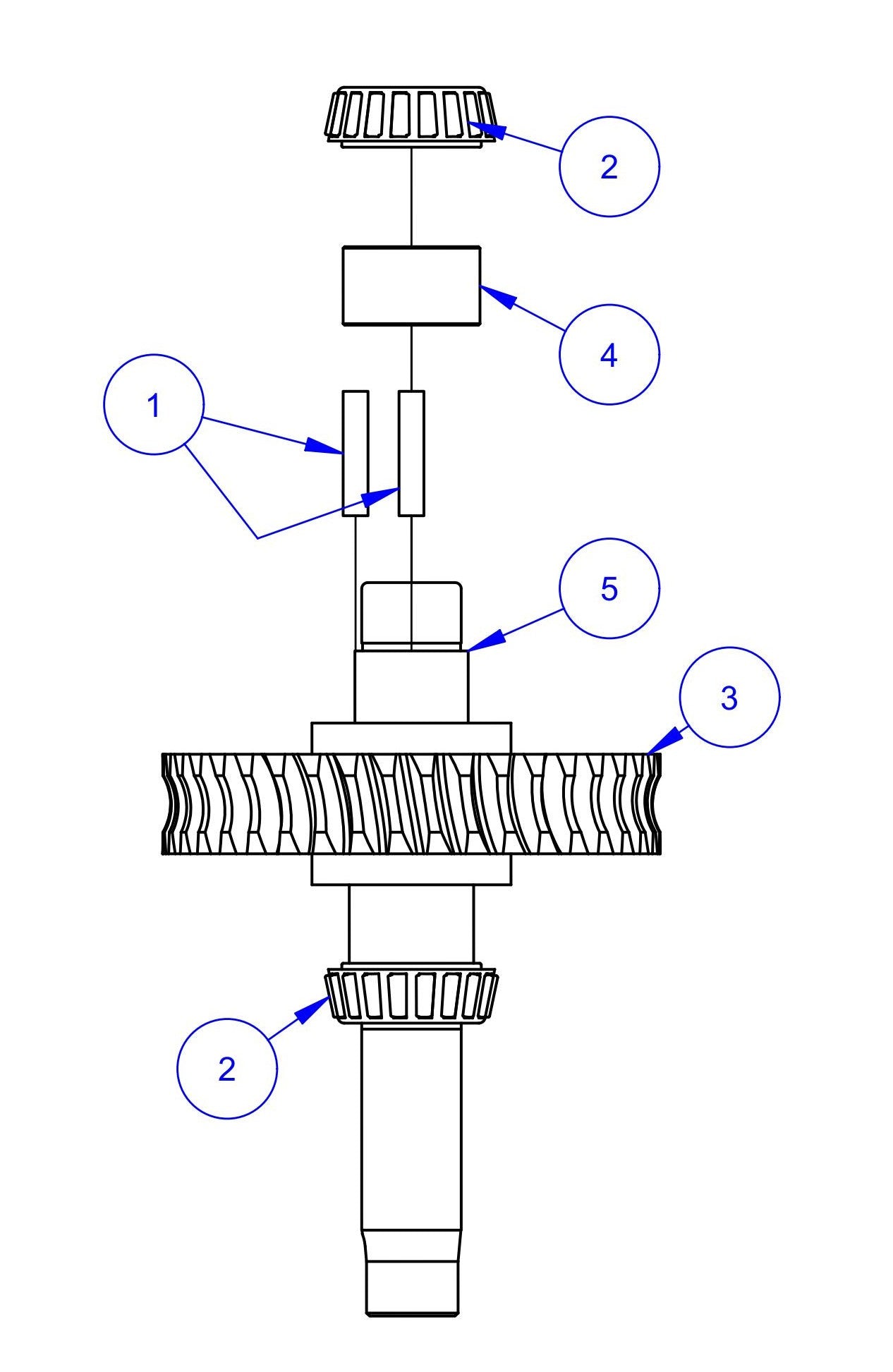 HP205 (Pre-2025) LH Gearbox Main Shaft Assembly Parts
