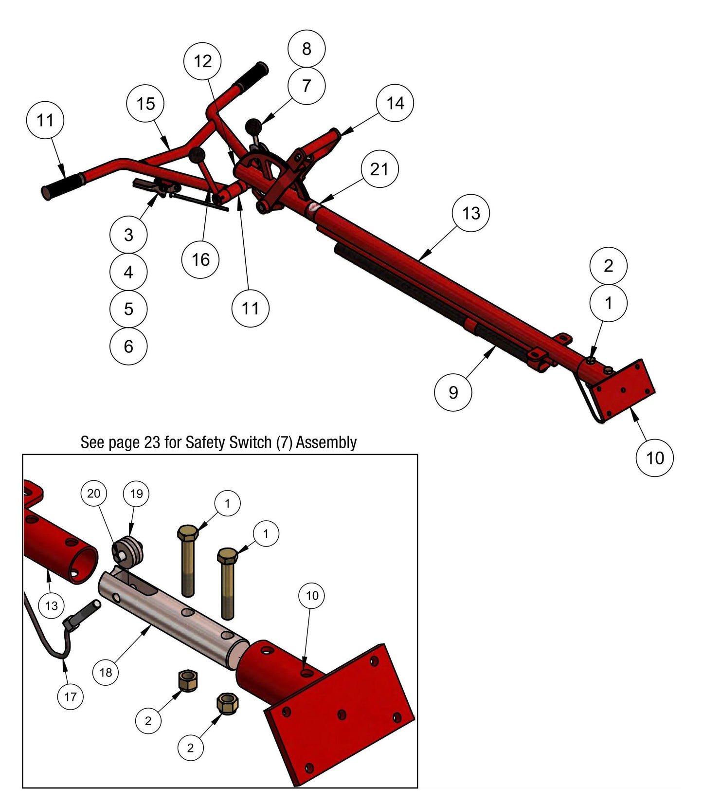 PRO436DF Handle Rapid Pitch Assembly Parts