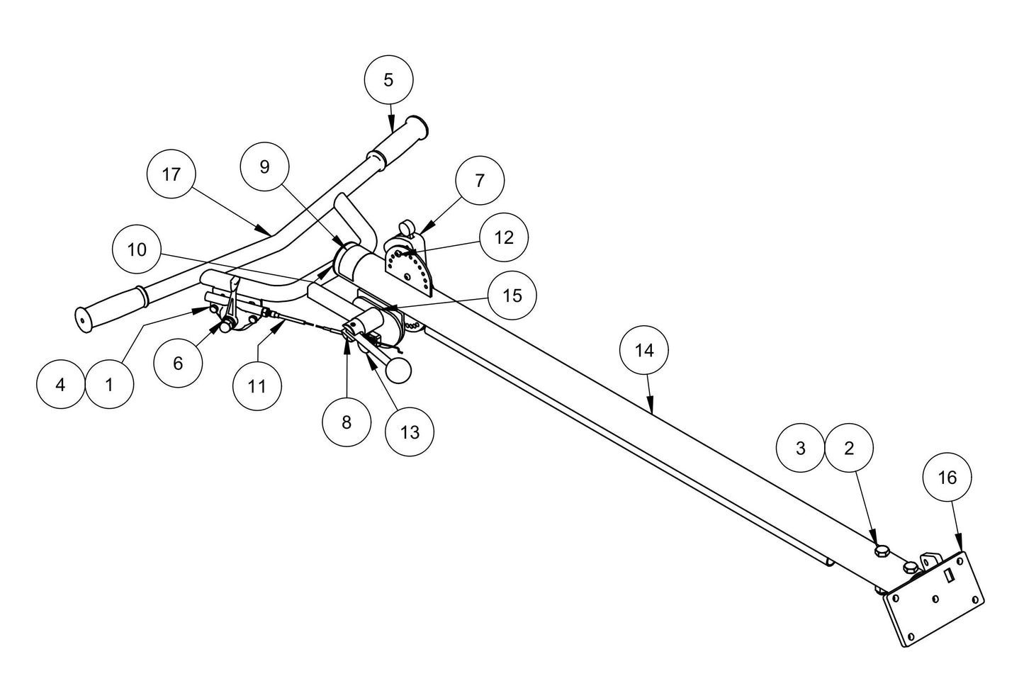 SP446 Handle Assembly Parts