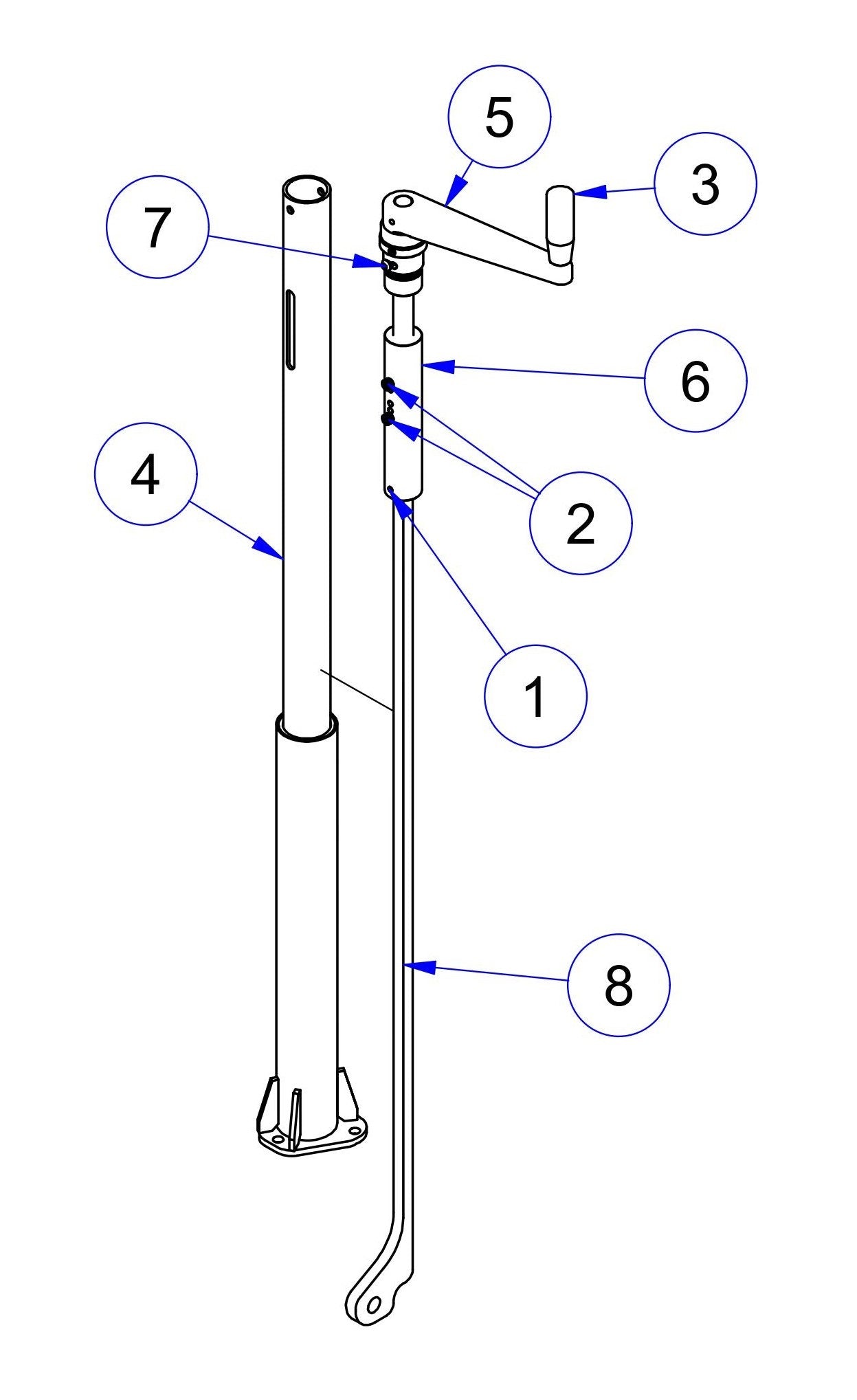 MSP475 Pitch Control (Current) Assembly-1 Parts