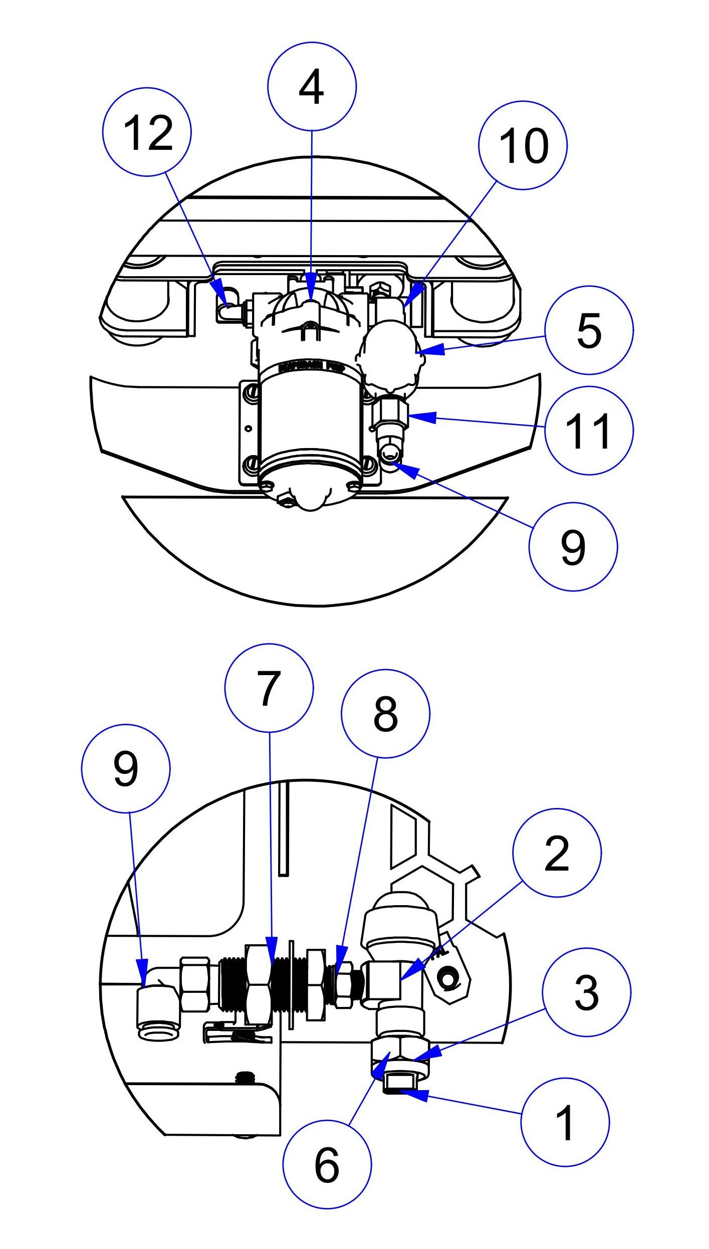 MSP475 Spray System Assembly Parts