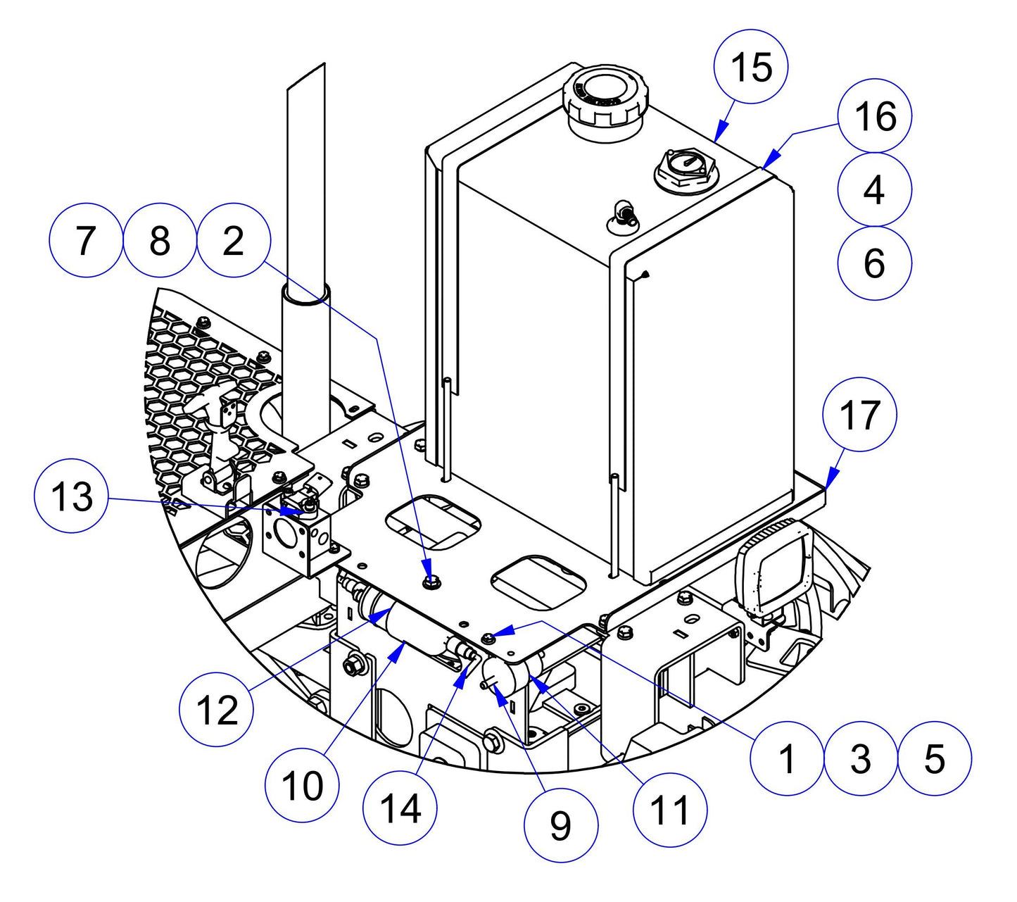MSP475 Fuel System Assembly Parts